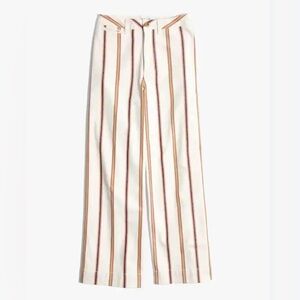 Madewell Emmett Wide Leg Crop Striped Pants 27